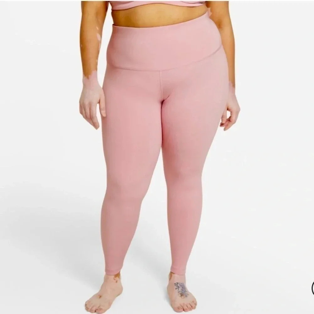 Nike Yoga  High Rise Tights Training Pants Pink Size 2X NWT